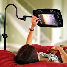 Furniture Levo Deluxe Ebook And Ipad Holder Floor Stand Beautiful Design Staircase Black Color Ipad Red Bed Cu Adjustable Tablet Stand Tablet Stand Cool Stuff