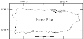 Detailed map of puerto rico with cities. Map Of Puerto Rico Showing Type Locality Star Of Eleutherodactylus Download Scientific Diagram