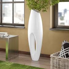 Modern White Large Floor Vase 40 Inch Large Floor Vase Floor Vase Tall Floor Vases