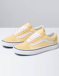 Black And Gold Vans Old Skool Vans Old Skool Golden Haze True White Womens Shoes Yello 363638600 In 2020 Vans Shoes Women White Shoes Women Yellow Vans