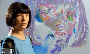 Some people feel threatened': face to face with Ai-Da the robot artist |  Culture | The Guardian