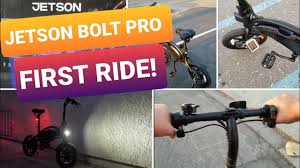 The handlebars fold down, making it easy to store and transport the jetson bolt. Jetson Bolt Pro First Ride Youtube