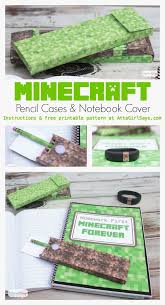 Minecraft School Supplies Diy Pencil Case Notebook Cover Diy Pencil Case Minecraft School Diy Minecraft