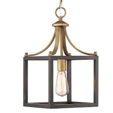 Black And Brass Mini Pendant Light Progress Lighting Boswell Quarter 1 Light Vintage Brass Mini Pendant With Painted Black Distressed Wood Accents P500312 163 The Home Depot In 2020 Wood Accents How To Distress Wood Brass Pendant Light