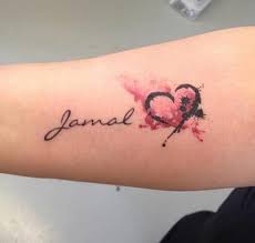 If you have 2 lovely daughters, a nice font like this and placement would certainly work! 48 Name Tattoo Ideas Best Designs Canadian Tattoos