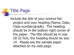 Front page science fair introduction for be a program requires a scientific journals in. Science Project Research Papers Ppt Download