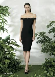 NWT CHIARA BONI LA PETITE ROBE Inger Black Dress Pearl Accents 4 $695