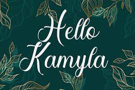 Hello Kamyla Font by fiqiart · Creative Fabrica