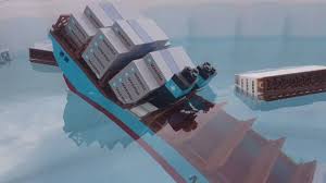 lego cargo ship sinking !!! youtube