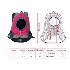 Us 12 48 Pet Dog Carrier Pet Backpack Bag Portable Travel Bag Pet Dog Front Bag Mesh Backpack Head Out Double Shoulder Outdoor In Dog Carriers From