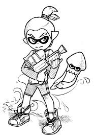 Free to download the splatoon image for kids coloring book. Splatoon Boy Coloring Pages