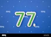 77 number hi-res stock photography and images - Alamy