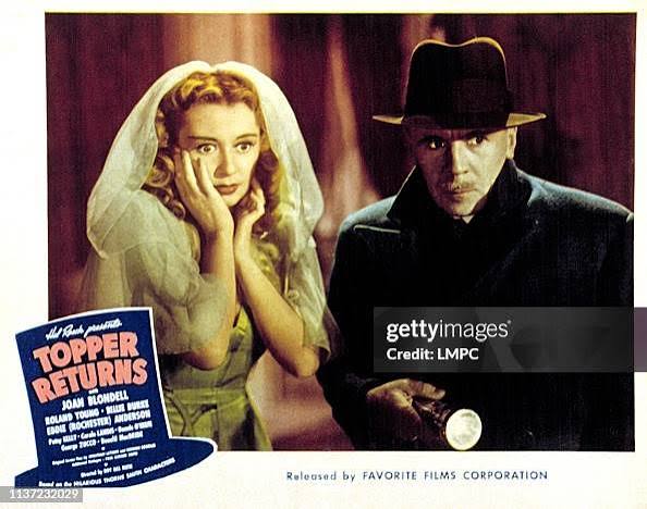 Topper Returns, lobbycard, Joan Blondell, Roland Young, 1941. News Photo -  Getty Images