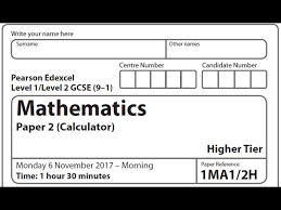 The papers provide extra examples that reinforce work done in class, they are easy to photocopy and distribute to students. November 2017 Official Edexcel 9 1 Paper 2 Gcse Maths Higher Calculator Paper 2 Full Walkthrough Youtube