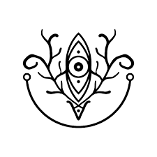 Sigil Of The Stag Symbol Of The Solitary Wanderer The Hermit The Hanged Man Whose Path Transcends The Stag Hol Sigil Tattoo Wanderer Tattoo Witch Symbols