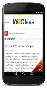 Android webview is a android ui widget which is used to open any web url or load html data. Pin On W2class Com
