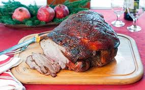 Fresh Ham With Maple Bourbon Glaze Andrew Zimmern Fresh Ham Yummy Pork Recipes Fresh Ham Recipe