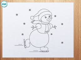 How To Draw Snowman Draw A Snowman Drawings Christmas Drawing