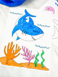 Shark Printable Coloring Pages