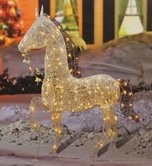 Feeling down in the dumps because christmas is a year away? Amazon Com 60 Elegant Glittered Prancing Horse Lighted Christmas Yard Art Decoration Patio Lawn Garden Christmas Horses Christmas Yard Art Christmas Yard