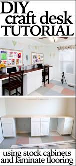 Pam cleverly uses ikea children's furniture and laminate countertops from the restore to build an affordable craft room storage unit for her office. Diy Craft Desk Tutorial Craft Room Desk Diy Crafts Desk Craft Room Office