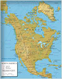 Maps of world current, credible, consistent. Canada Border Map Map Of Canada Border Northern America Americas
