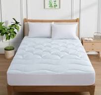 Cooling Waterproof Quilted Mattress Pad with Deep Pocket, Breathable Air-Layer Fabric Mattress Topper Cover