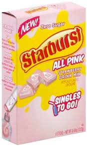 What are the ingredients in pink drink starbucks? Starburst All Pink Strawberry Drink Mix 6 Ea Nutrition Information Innit