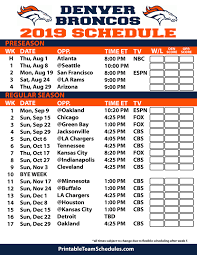 Broncos' strength of schedule and win/loss prediction. The Denver Broncos Schedule Maldabeauty Com