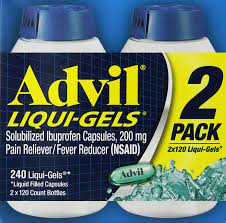 Acetaminophen is one of the most commonly taken medications in the united states, with an estimated 52 million consumers — 23% of adults in the country — using medications that contain this pain reliever each week, according to the consumer. Amazon Com Advil Liqui Gels 240 Count Pain Reliever Fever Reducer Liquid Filled Capsule 200 Mg Ibuprofen Temporary Pain Relief Health Household