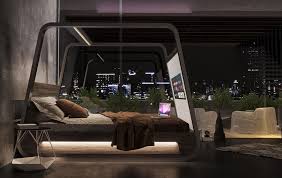 Minimalist bedroom design isn't something that happens over night. There S A New Smart Bed With A 70 Inch Tv Screen Attached To It