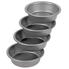 About 1 3/4 ounces batter. 4 Inch Mini Round Cake Pans 4 Piece Set Wilton