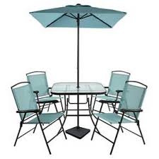 7pc Sling Folding Patio Dining Set Turquoise Room Essentials 153 Patio Dining Set Patio Dining Wicker Patio Set