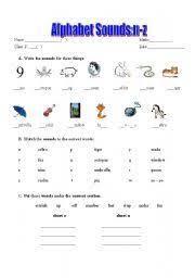 This animated phonics song helps children learn the sounds of the letters in the english alphabet. Phonics Alphabet Sounds N Z Esl Worksheet By Spagman63