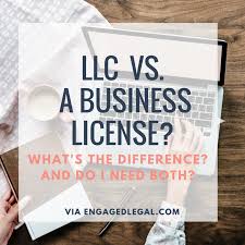 Llc Vs A Business License What S The Difference Engaged Legal Blog Wedding Law Education Wedding Contract Templates And Guides Business Checklist Business Articles Business