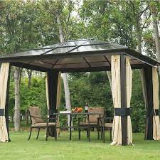 Save on curtains at jcpenney®. 12 Ft W X 10 Ft D Steel Patio Gazebo In 2021 Patio Canopy Canopy Outdoor Patio Gazebo