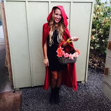 Home Made Little Red Riding Hood Costume Diy Red Riding Hood Costume Diy Black Dress Halloween Costume Little Red Riding Hood Halloween Costume