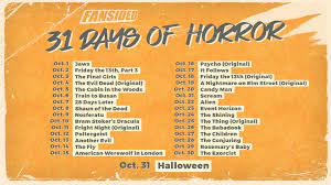 The horror host spent the majority of the year preparing some horrifying features for this year's audience. 31 Horror Movies For The 31 Days Until Halloween