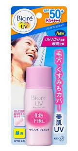 The package was unfortunately all in japanese, but ratzilla has the ingredients listed for the uv perfect here. Biore Uv Bright Face Milk Spf50 Pa Ingredients Explained