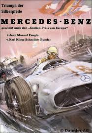 Mercedes Benz 1954 In 2020 Vintage Racing Poster Auto Racing Posters Grand Prix Posters