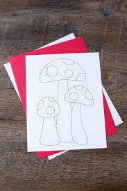 Torn Construction Paper Mosaic Mushroom Art Paper Mosaic Mushroom Art Mosaic