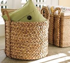 Beachcomber Extra Large Round Basket Pottery Barn Baskets Wicker Baskets Bathroom Basket Storage