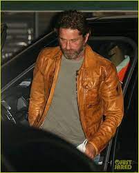 Pin By Teresa Mcmullen On Gerard James Butler Red Leather Jacket Leather Jacket Gerard Butler