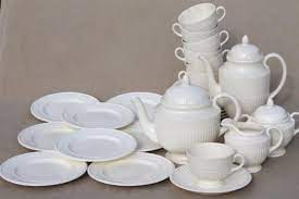 Old Wedgwood Plain Creamware China Tea Set Edme Queensware Embossed Fluted Shape China Tea Sets China Tea Tea Set