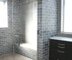 The main material of tiles used in such ideas like this is glass. Gray Bathroom Subway Tile Bathroom Tile Designs Glass Tile Bathroom Shower Tile