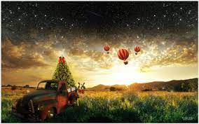 Christmas Magic Red Truck Christmas Desktop 1920x1200 Wallpaper Teahub Io