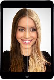 If you're looking for icy, silver blonde haircolor, share this look with your stylist. Virtual Makeover Skin Care Anti Aging Visualization And Hair Simulation Hair Color Simulator Virtual Hair Color Beauty App