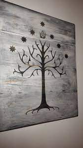 Tree Of Gondor Wall Hanging Lord Of The Rings Home Decor Metal Tree Wall Art Decor Wood Home Decor
