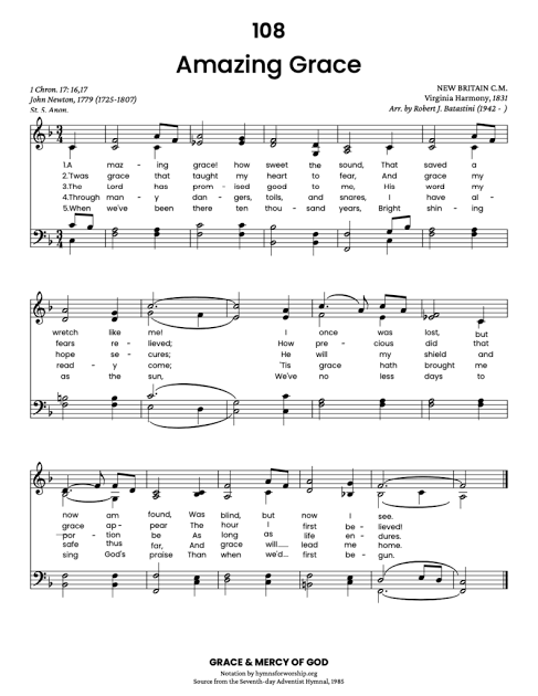 SDAH 108: Amazing Grace - Hymns for Worship