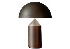 Table lamp set of 2 for bedroom or living room, 27.5 in. Atollo Bronze Table Lamp Oluce Milia Shop